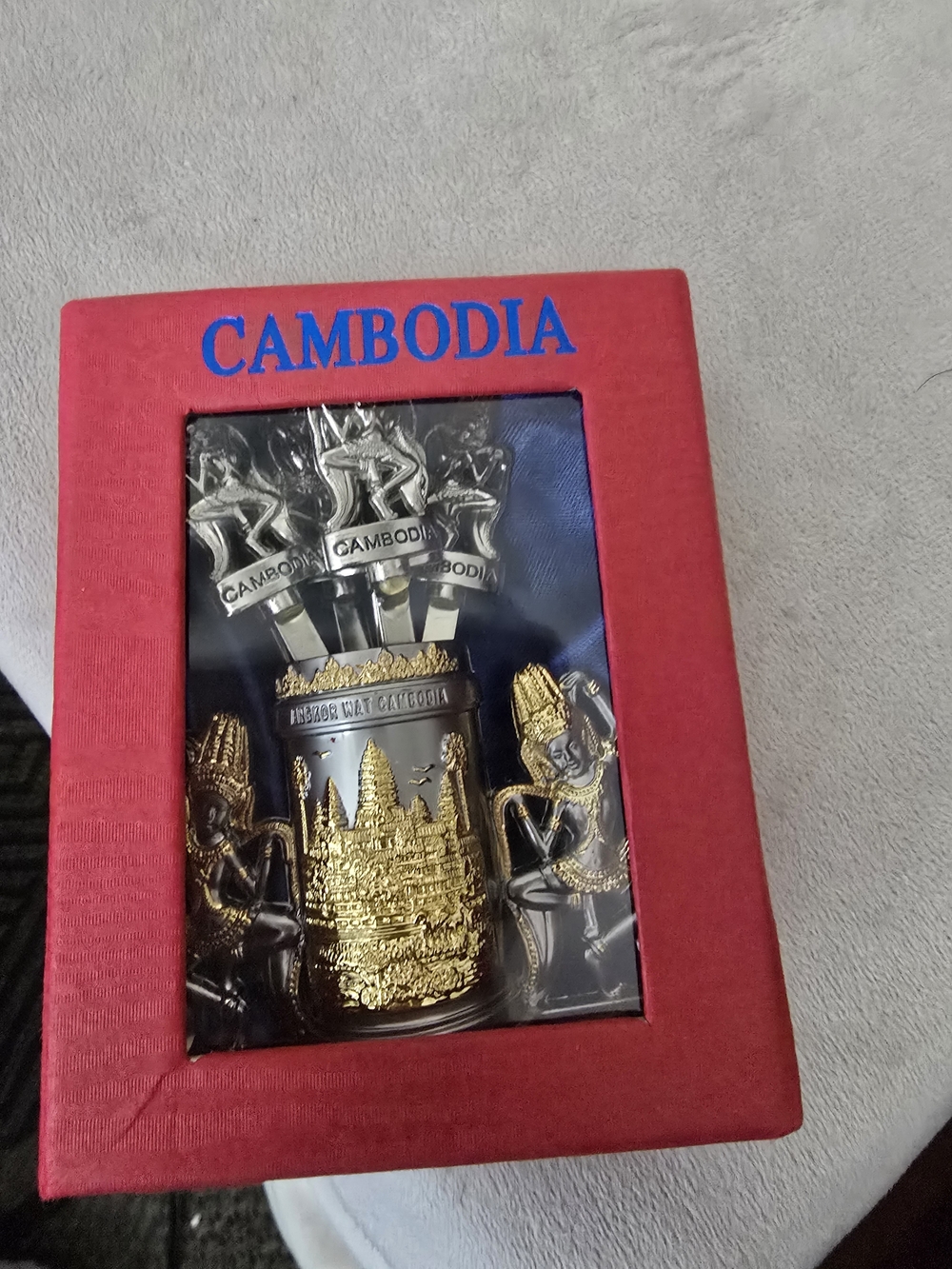Cambodia Souvenir Mini Clutery Set